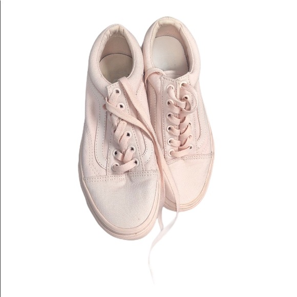 Vans Shoes - Vans canvas old skool peach blush mono shoes w 6.0